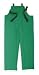 Condor 1FAZ7 Bib Overall, Plain Front, PVC/Poly, Grn, M