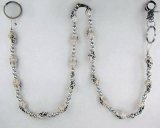 Outer Rebel Fashion Jean Chain- Skull Bead on Ball Chain