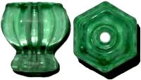 1 inch Glass Knob - Light Green