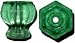 1 inch Glass Knob - Light Green