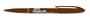 12 Calligraphic Pens / Markers for Calligraphy - Waterbased Brown Ink - Medium Chisel-Edged Point - 2.5mm - Disposable
