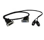 Cables to Go 27033 Midi Cable with Joystick Pass-Through (4 Feet, Black)