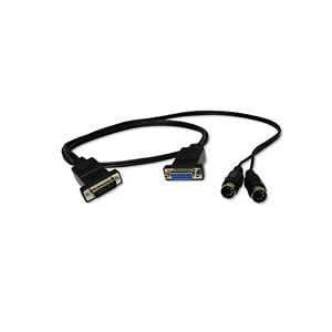 Cables to Go 27033 Midi Cable with Joystick Pass-Through (4 Feet, Black) 