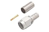 Coaxial Connector, Reverse Polarized SMA Crimp Plug for RG174/188/316