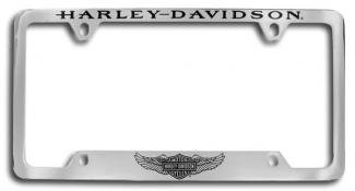 Harley Davidson Universal License Plate Frame, Bar and Shield with Wings