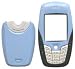 Baby Blue - Black Faceplate For Nokia 6600