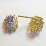Review   / 14K Tanzanite and Diamond Earrings