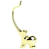 Swissco Ring Holder Elephant -Gold Tone