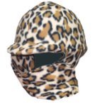 Fleece Equestrian Riding Helmet Cover with Neck Warmer - Animal Print