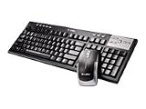 Labtec Media Wireless Desktop - Keyboard - wireless - RF - mouse - PS/2 wireless receiver - French