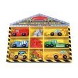 Melissa & Doug Deluxe Wooden Construction Vehicles Set