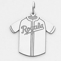 Sterling Silver Kansas City Royals Lg Royals Jersey Charm
