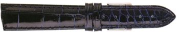 Watch Band Brown Padded & Stitched Genuine Louisiana Alligator Strap