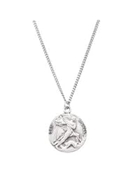 925 Sterling Silver San Miguel Medal Charm Pendant W\18" Chain