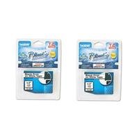 TZ2312PK BLACK ON WHITE - FOR ALL TZ MACHINES 2 Tape Value Pack