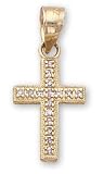14kt Gold Religious Pendant with Diamonds - DS1065