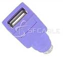 USB Keyboard Female to PS2 Computer Adapter Male