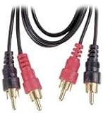 GE Audio Cable with Dual RCA Plugs (AV22613) (AV-22613)