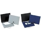 Esselte Corporation / Document Wallet, Double Pocket, 13x10, 2 Exp, Blue / ESS52532