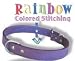 14 inch Purple Leather dog collar - one of our dog collars in leather