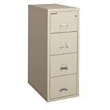 Fire King Insulated File Cabinet,2 Drawer,17-3/4'x25'x52-3/4',PHT