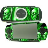 PSP Skull Skin Green
