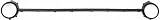 98-00 VW VOLKSWAGEN BEETLE FRONT BUMPER MOLDING, Fog Lamp Trim (1998 98 1999 99 2000 00) 20212 1C0807341GRU