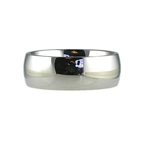 Extra Wide Polished Titanium Ring
