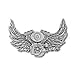 V-TWIN WINGS leather jacket biker pin