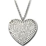 Helzberg Diamonds - Swarovski Nostalgia Crystal Moonlight & Clear Crystal Heart-Shaped Locket Necklace