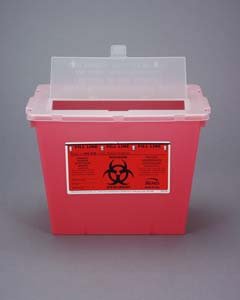 2 Gallon Sharps Container - Red, qty 30