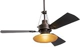Emerson Fans CF200GES Cityscape Ceiling Fan Gilded Espresso With Black / Teak Blades