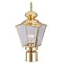 Coach Post Top Lantern Polished Brass