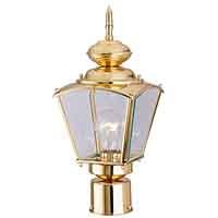 Coach Post Top Lantern Polished Brass by Soundbest