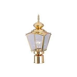 Coach Post Top Lantern Polished Brass by Boston Harbor