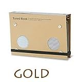 カラフルTuned Book　アンプ内蔵ステレオポータブルスピーカー　ゴールド