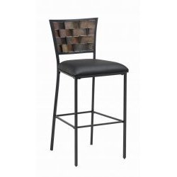 Hillsdale Furniture Somerset Non-Swivel Stool - Bar Height - Black - 4955-830 (BLACK with... by Hillsdale Furniture