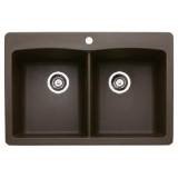 Blanco BL440218 BlancoDiamond Equal Double Bowl, Cafe Brown