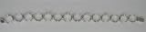0.35k G.V.V.S. Diamonds on 18k White Gold Bracelet Made in Italy 7 Long C665B*