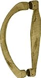 CRL 6 Antique Brass Back-to-Back Sculptured Solid Pull Handle