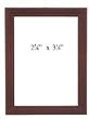 Dollhouse Miniature Set of 2 Mahogany Frames