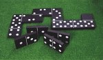 Traditional Garden Games Jumbo Black & White Dominoes
