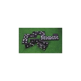 Traditional Garden Games Jumbo Black & White Dominoes