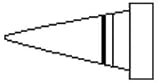 Weller Soldering Tip, LT Series, Round, 0.25mm