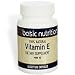 Basic Nutrition 100% Natural Vitamin E, 400 IU, Softgel Capsules - 60 ea Image