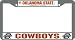 Oklahoma State Cowboys Chrome License Plate Frame - SET OF 6 - Sports Merchandise