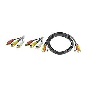25 FT 3-RCA Stereo Audio Video A V AV Cable Patch 25ft by Ziotek