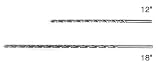 5/32 High Speed Steel 12 Long Straight Shank Drill Bit, with 9 Flute