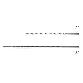 1 4 High Speed Steel 18 Long Straight Shank Drill Bit, with 14 Flute by Drill Bits - Long