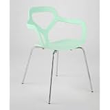 Nadia Stacking Chair - Set Of 4-Green Tea by Euro Style